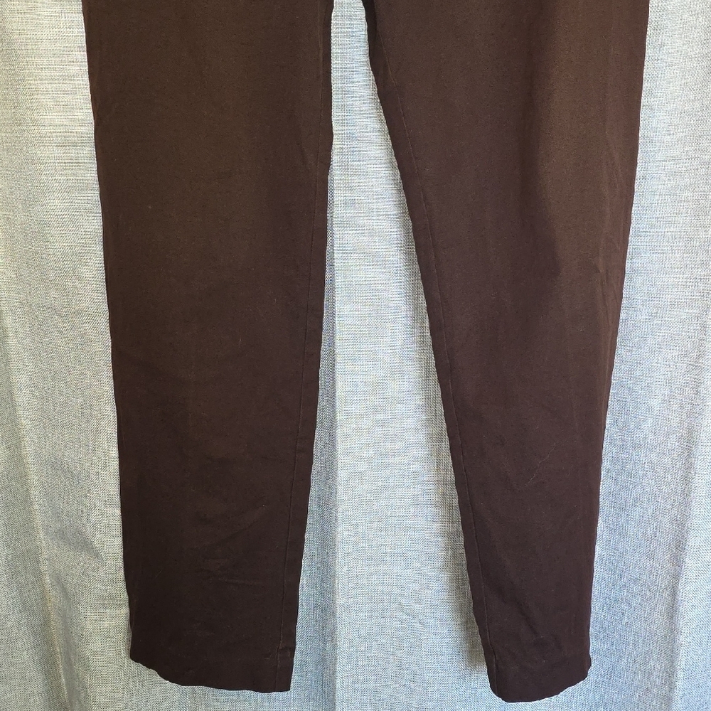 Lauren Ralph Lauren Dark Brown Straight Leg Pant Women‎ Sz 12 H3 2025278 - Picture 10 of 11
